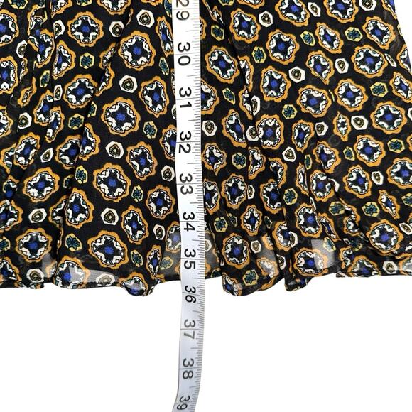 Veronica Beard Sacchi Token Print Long Sleeve Chiffon Short Dress 4 - Picture 8 of 11